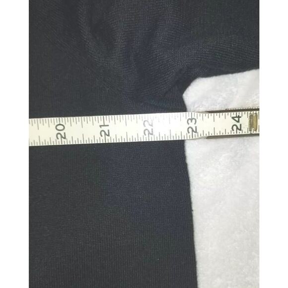 Michael Kors Women's Sweater L Black Buttons Classic‎ Lightweight Layering EUC - Picture 6 of 8